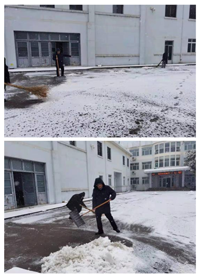 瑞雪連綿兆豐年，連心保安保安全