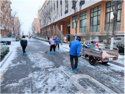 除雪攻堅戰  情暖師生心