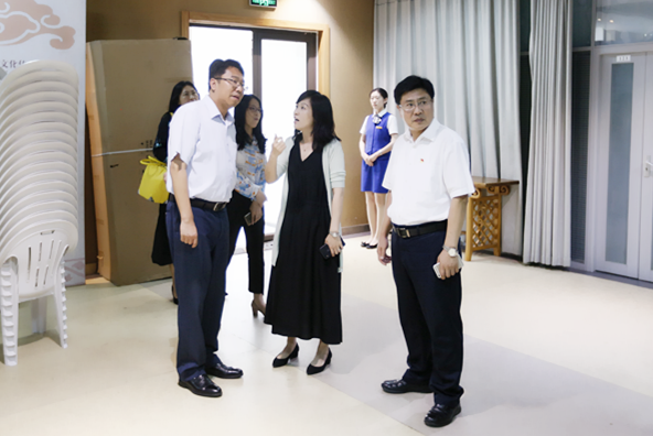 濟南連心物業(yè)駐文化館項目全力保障文旅部領(lǐng)導 蒞臨山東省文化館調研指導