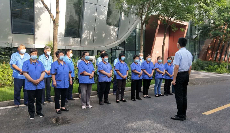 濟南連心物業(yè)風(fēng)景線(xiàn)——班前會(huì )